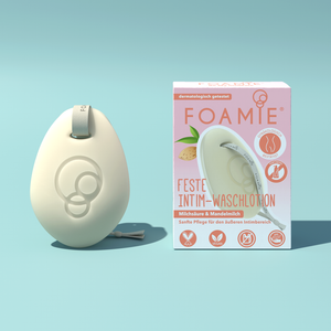 Foamie Feste Intim-Waschlotion Mandelmilch und Milchsäure für sanfte Pflege des äußeren Intimbereichs